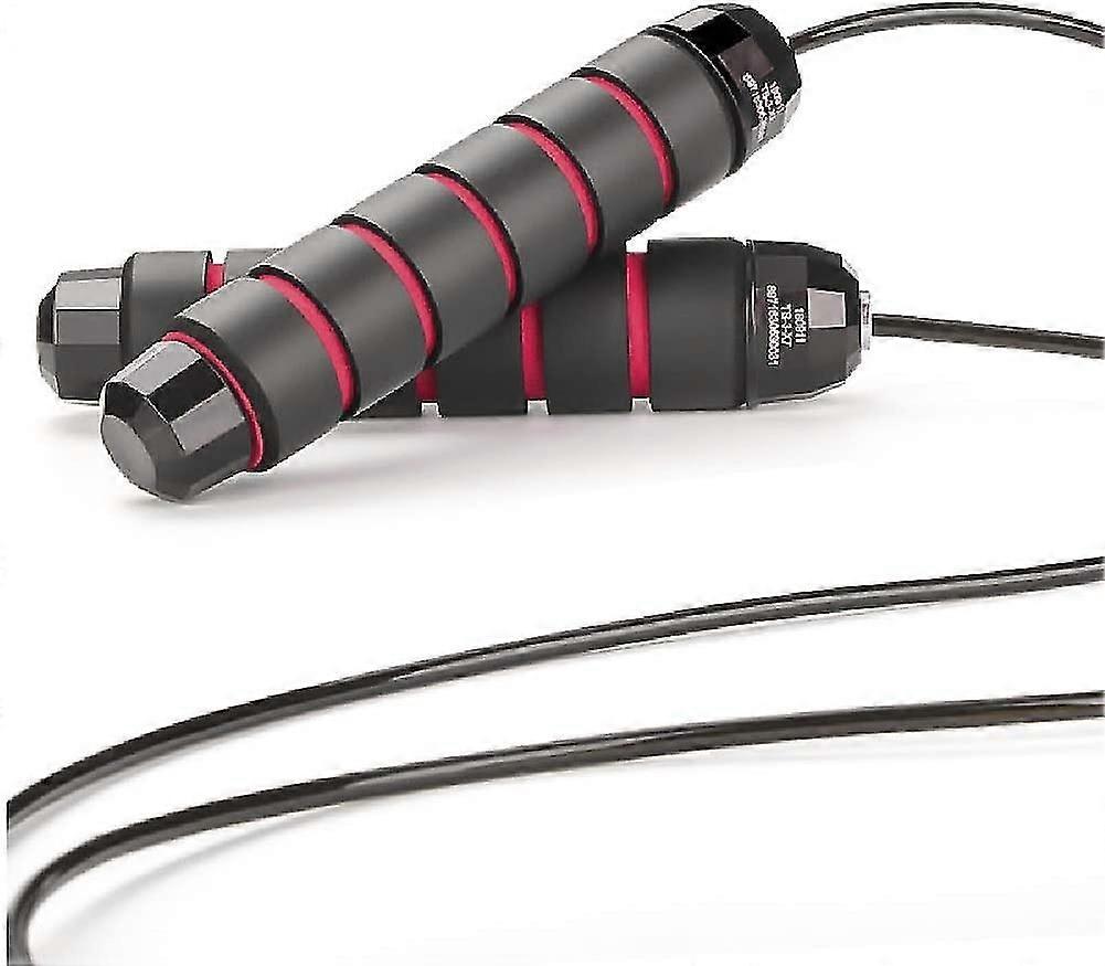 Skipping Rope with Ball Bearings Rapid Speed Jump Rope Cable and 6 Memory Foam Handles Ideal for Aerobic Exercise Like Speed Training, Extreme Jumping