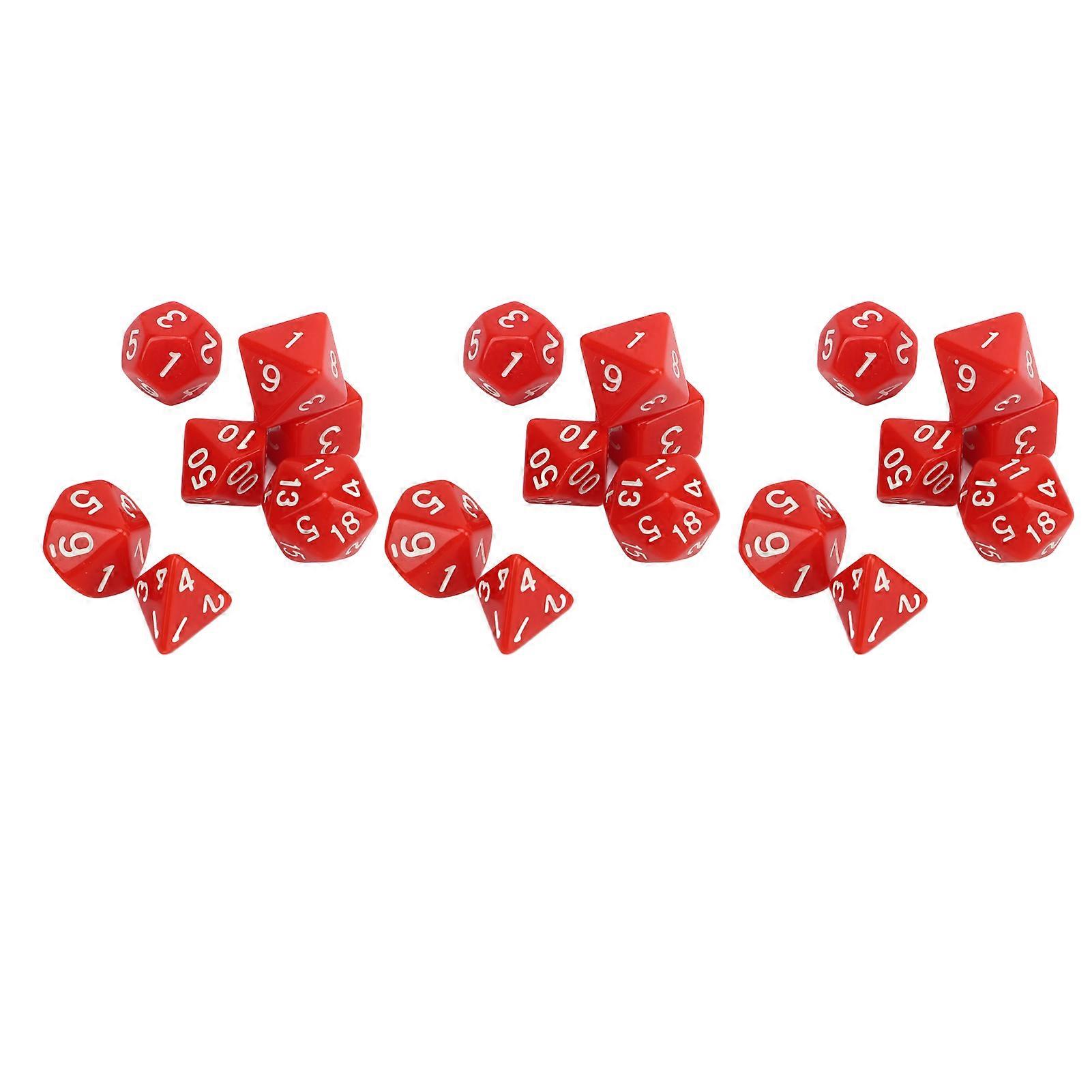 21Pcs Multi Sided Dice Set Waterproof Safe Practical Puzzle Tabletop Game Polyhedral Dice Kit