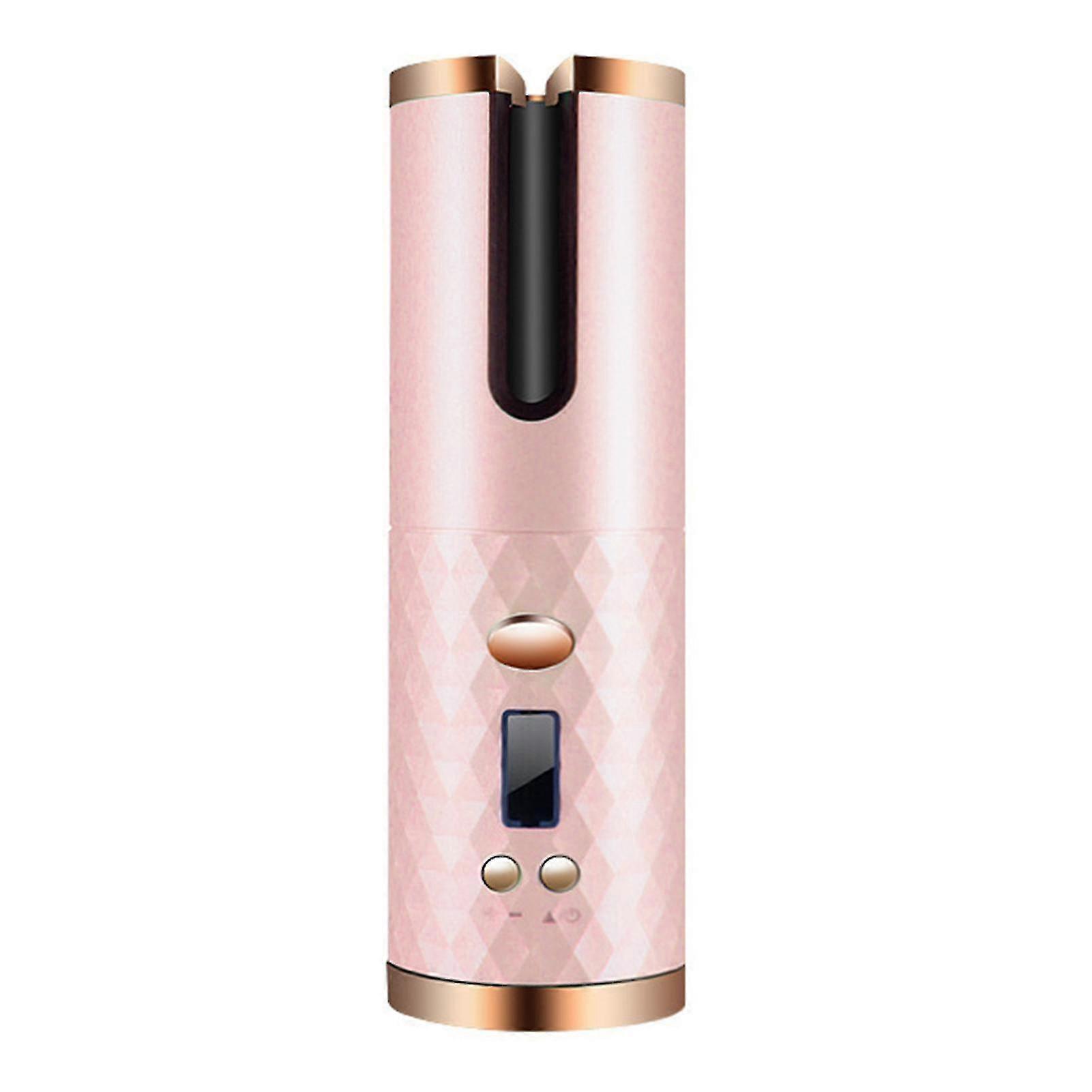 Salon Styling Tools - Cordless Automatic Hair Curler with LCD Display and USB Rechargeable - Portable Curling Iron