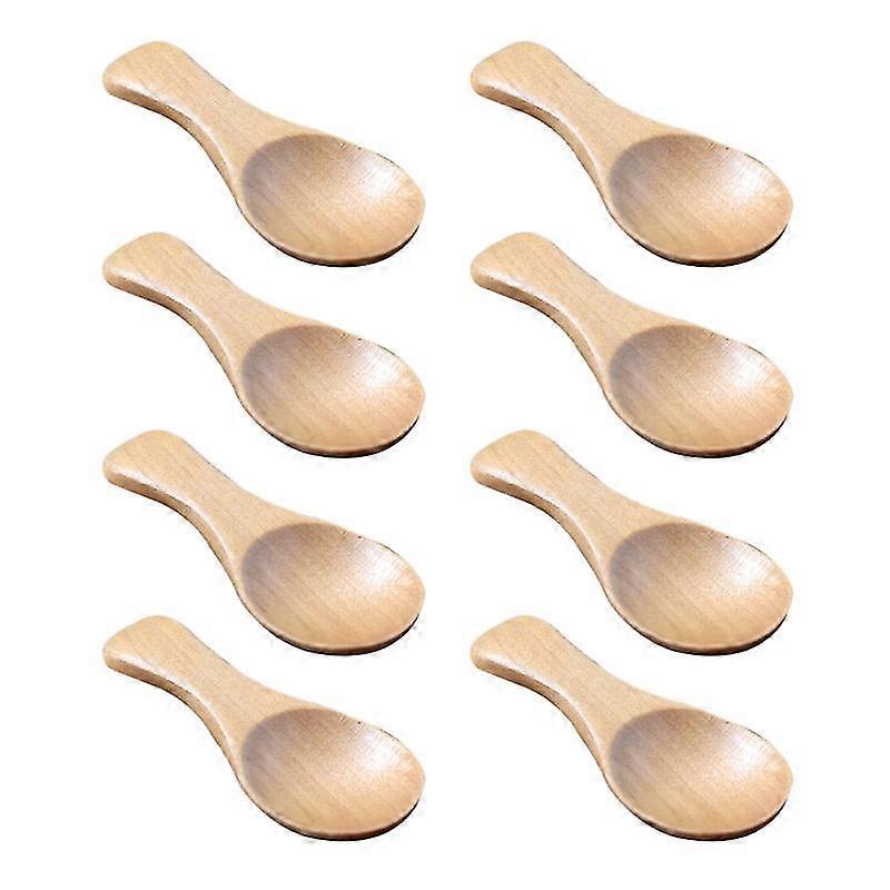 10pcs Mini Wood Spoons-c