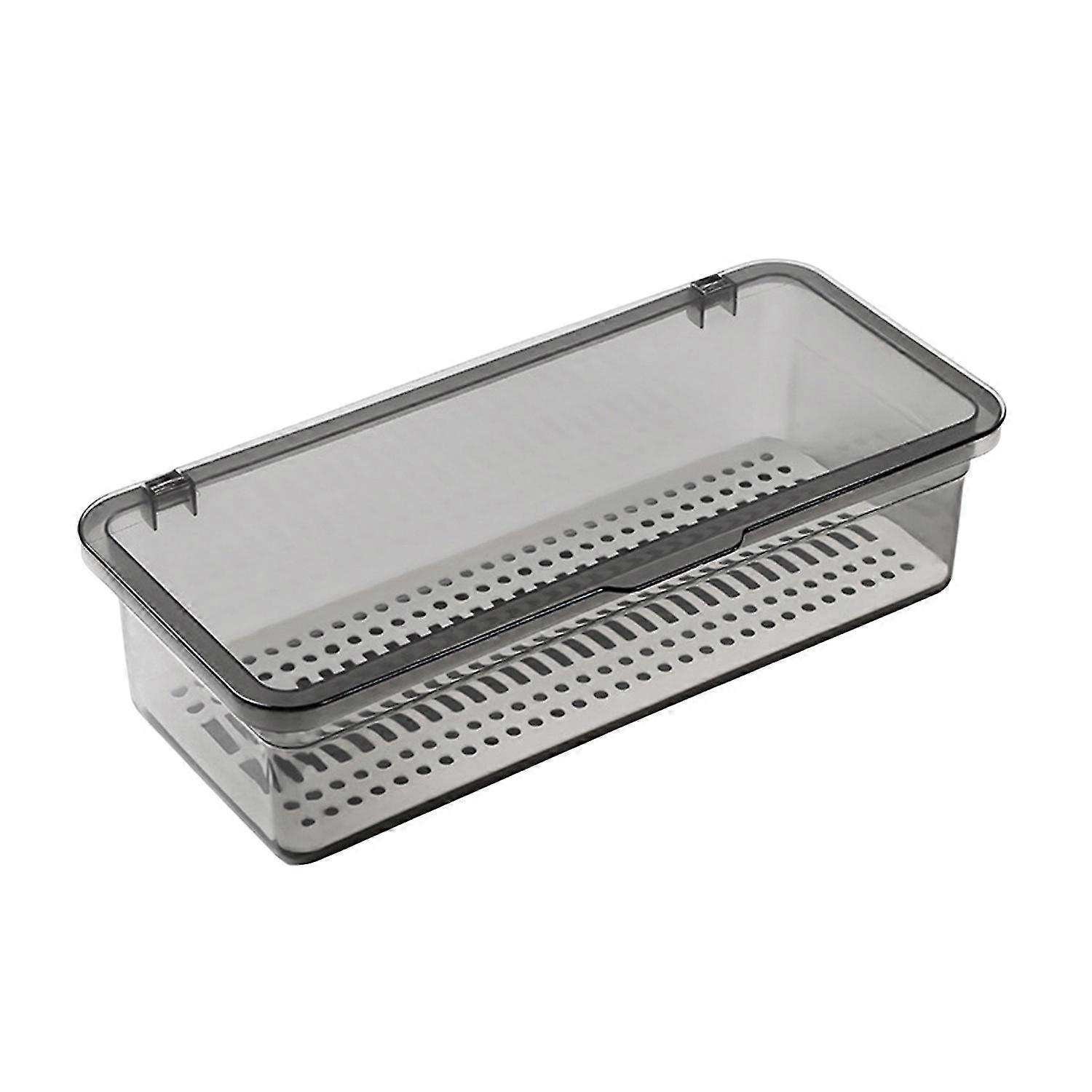 Cosmetics Storage Box High Capacity Dust-proof Transparent Visible Makeup Brush Toiletries Desktop C