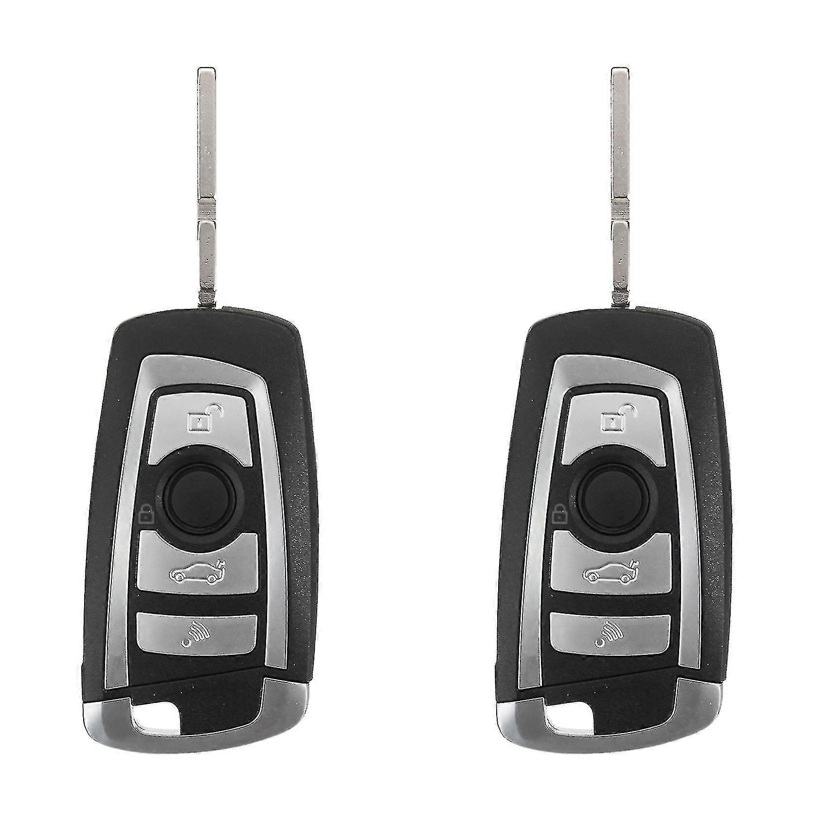 2x 4 Buttons 433mhz Modified Floding Remote Key Without 7935aa Id44 Chip For - E38 E39 E46 Control