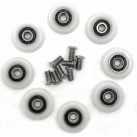 8 replacement wheels for 23 mm diameter shower door