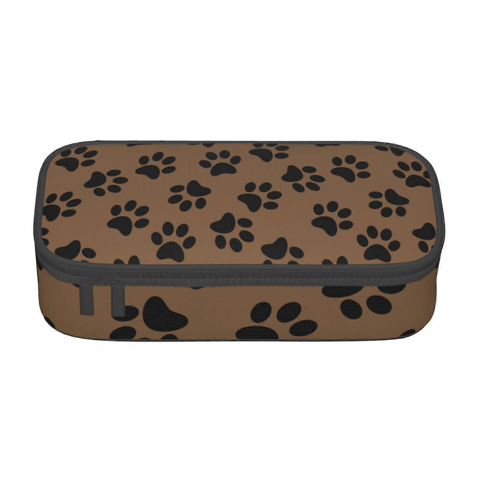 مخلب نمط مقلمة الحقيبة حقيبة ماكياج الحقيبة اللوازم المكتبية القرطاسية صندوق قلم رصاص مع سحاب 1