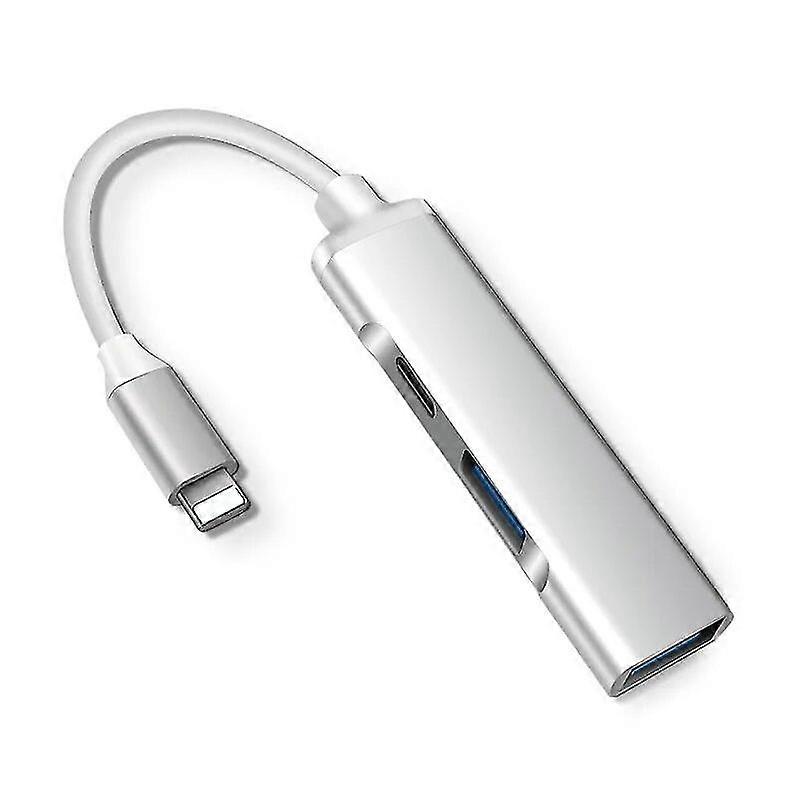 Otg für Apple zu USB 3.0 USB Hub 3.0 USB OTG Adapter für Iphone Ipad Ios Lightning zu USB Hub 3.0 mit Lightning Ladeanschluss