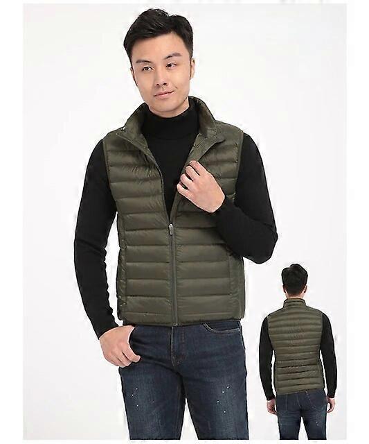 Pojkar Svart Grön Camo Ärmlös Jacka Oversize Oversized Vit Ankdunväst Varm Zip Up Plus Size Vest Puffer Jacka Män Kappor & Jackor