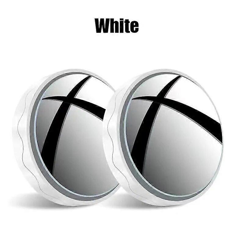 2pcs Car Wide Angle Round Convex Mirror with Suction Car Vehicle Blind Spot Mirror Wide Rear View Mirror Small Round MirrorMotor Vehicle Mirrors
