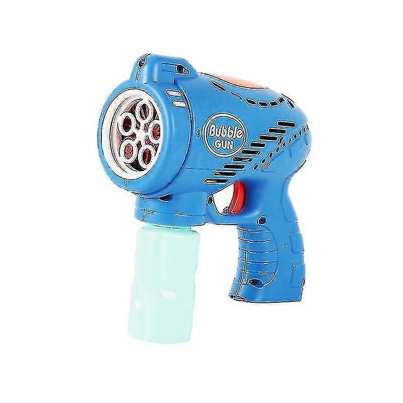 Bjxy Children#39;s Electric Light Five-hole Bubble Gun Toy Automatic Bubble Blowing Machine