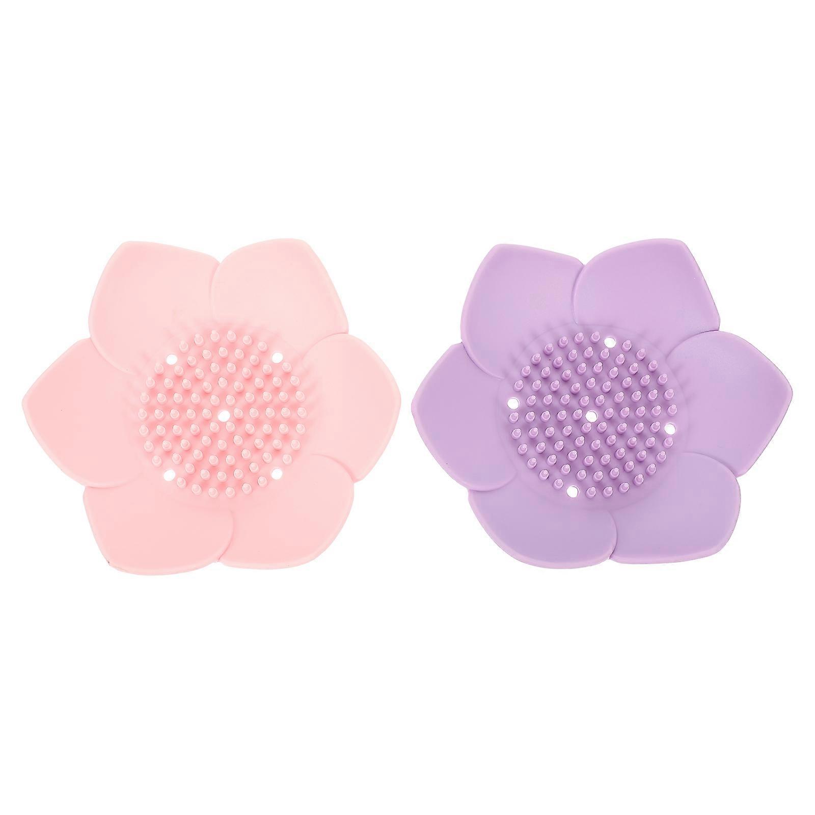 2Pcs Shower Soap Holders Draining Soap Boxes Silicone Soap Containers for Home