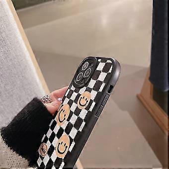 Migliore Custodia iPhone 13 Pro Marrone | Texture Litchi e TPU Bumper