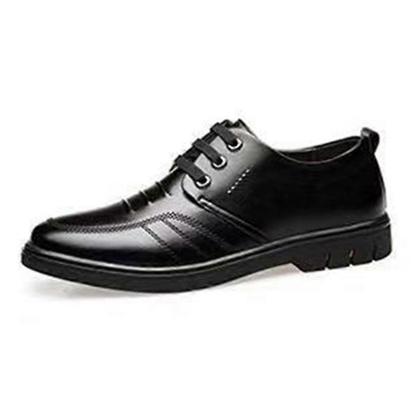 British Style Men Low Top Leather Shoes