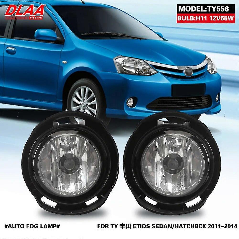 For Toyota ETIOS SEDAN HATCHBCK 2011 2012 2013 2014 Front Fog Lights Car Styling Spot Light Fog Lamps With Switch - 1 Pair