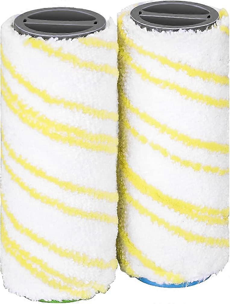 2 Replacement Rollers 2.055-006.0 for Karcher FC3 FC5 FC7 EWM2 Cordless (Yellow)