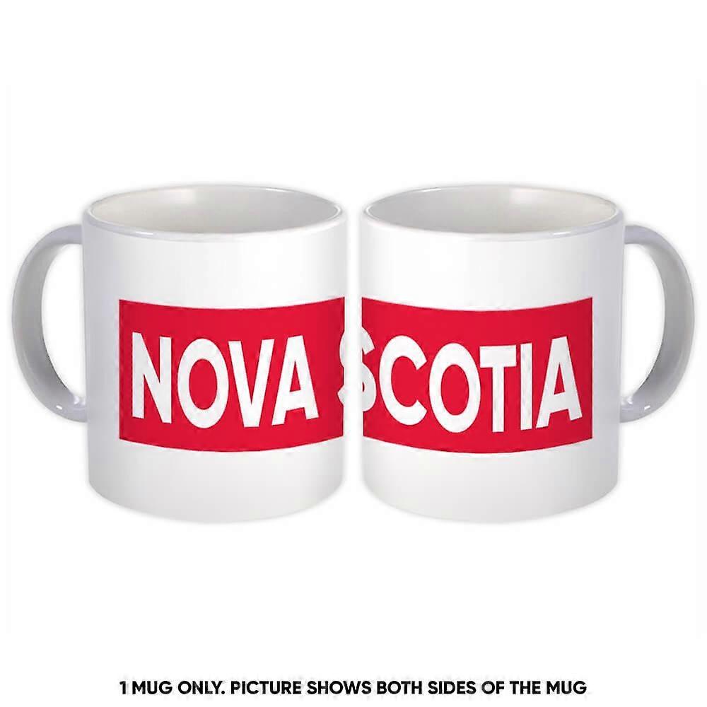 Geschenkmok: Nova Scotia Canada Rood