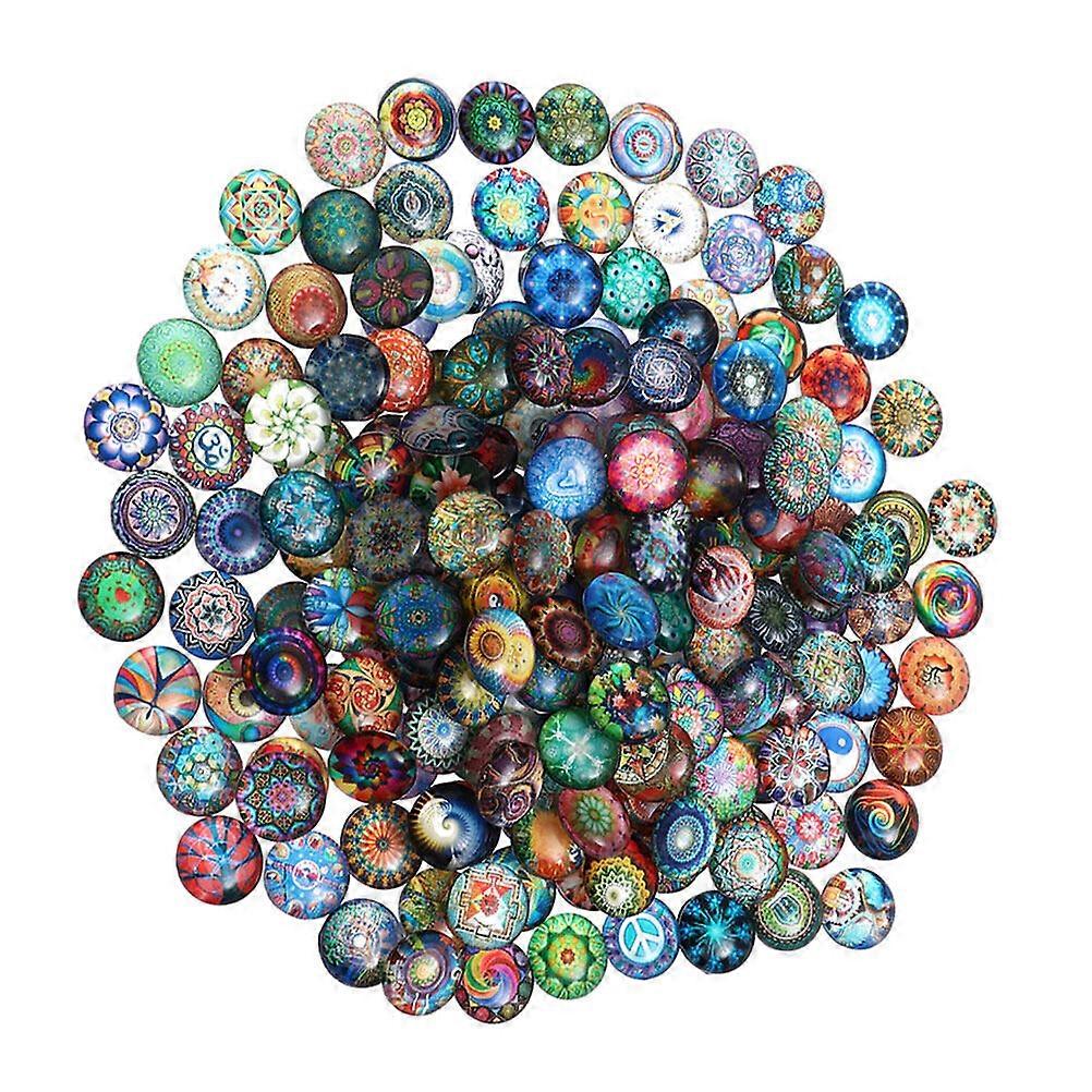 50pcs runde Edelstein Patches Schmuck DIY Handwerk Material Edelstein Patches