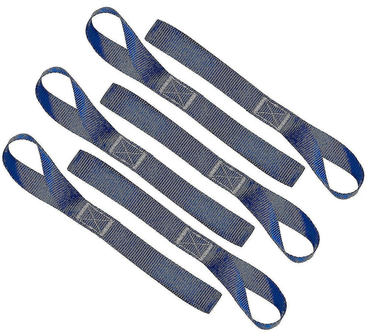 Soft Loop Tie Down Straps - 1,500 Load Capacity- 6 Pack - Loops For Dirt Bikes,blue