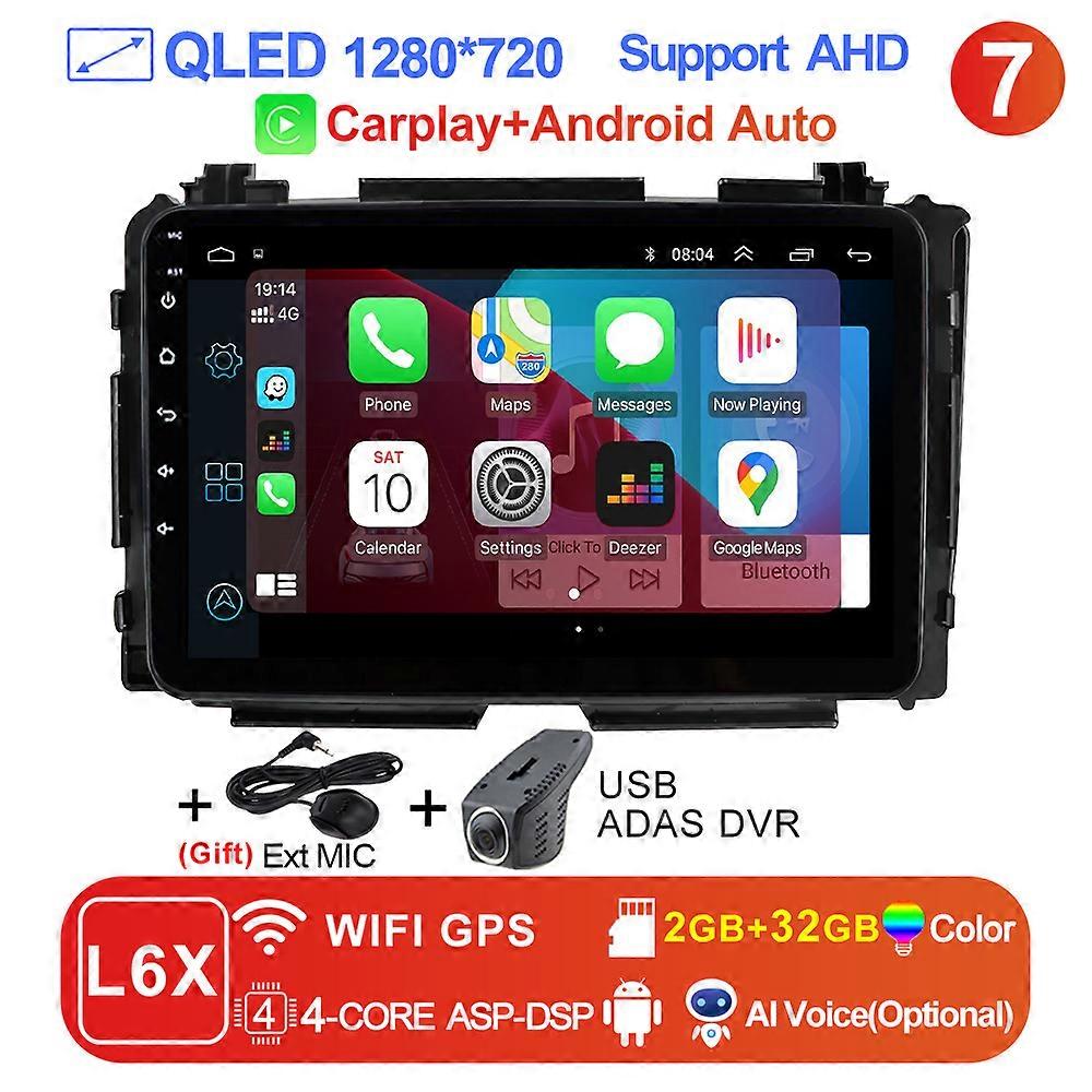 LEHX Pro 2 din Android 11 Auto Carplay Car Radio Multimedia Video Player gps Navigation For Honda Hr-V Hrv Xrv Vezel 2013 -2019