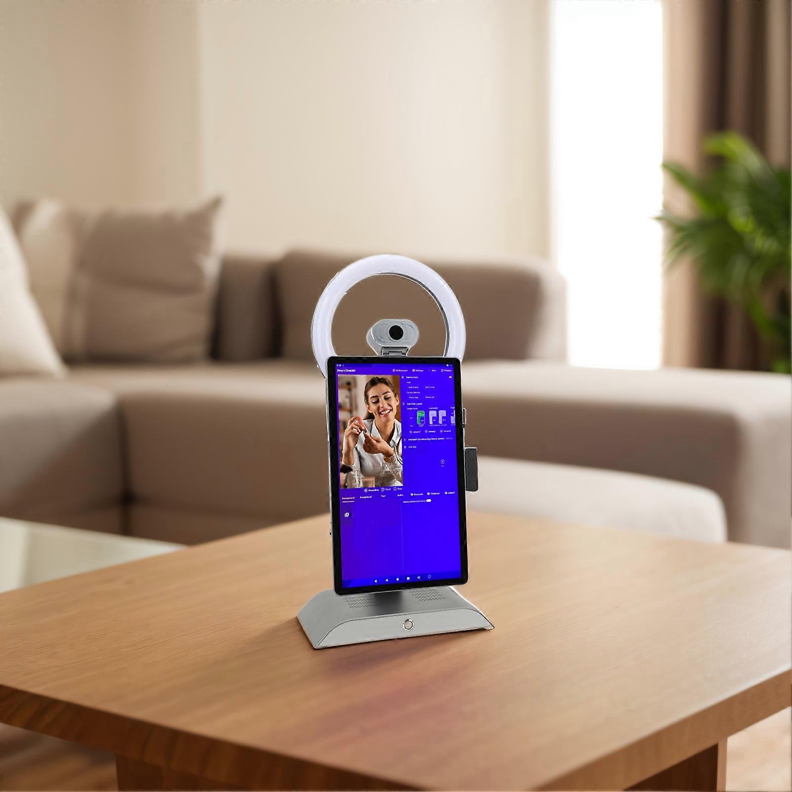 Écran de diffusion en direct tout-en-un de 15,6 pouces 8 Go + 128 Go AU Plug Caméra FHD