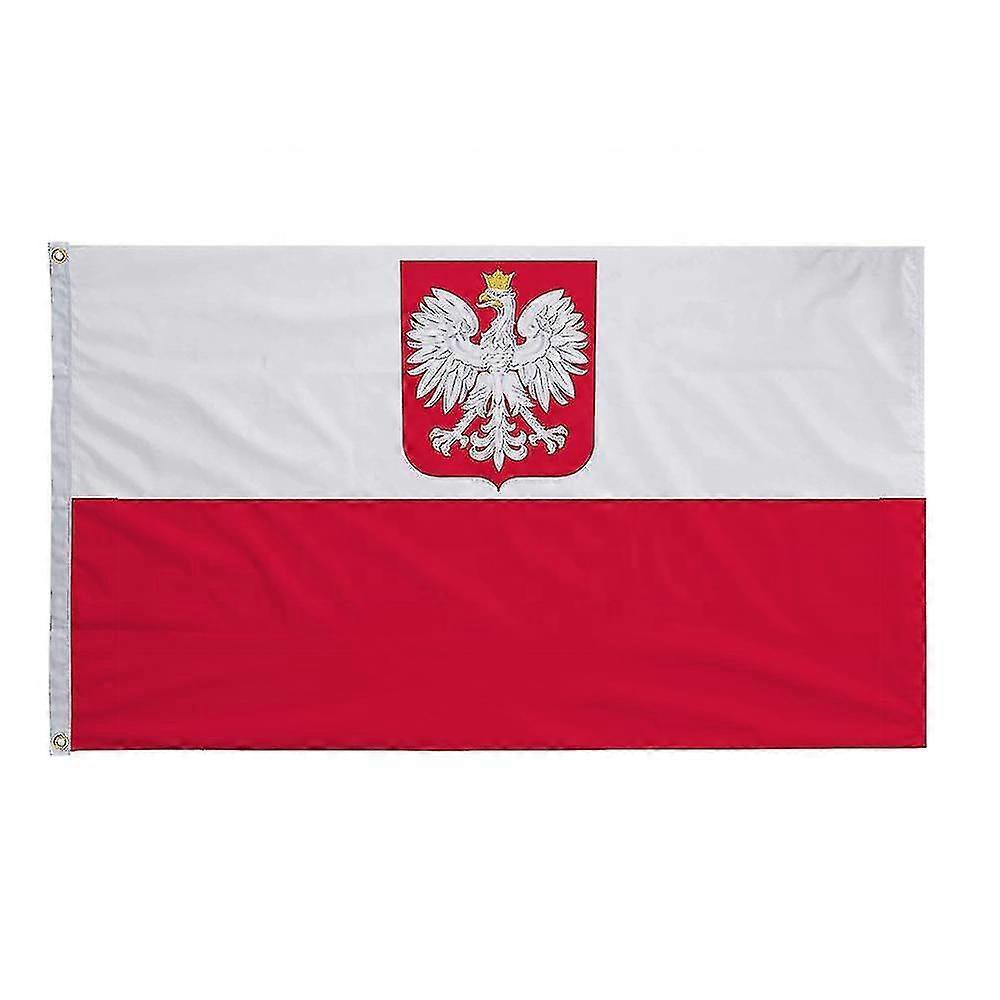 Polska Αετός Πολωνία Εθνική σημαία 90x150cm πολυεστέρα αδιάβροχο λευκό κόκκινο πολωνικό εθνόσημο οικόσημο εθνικό πανό για τη διακόσμηση