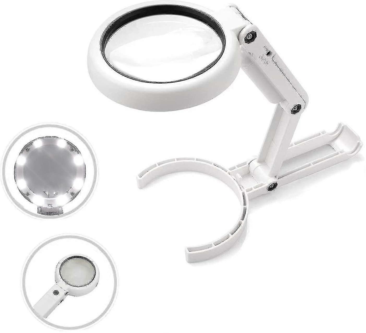 5x Magnifying Glasses With Light - Handheld Magnifying Glass