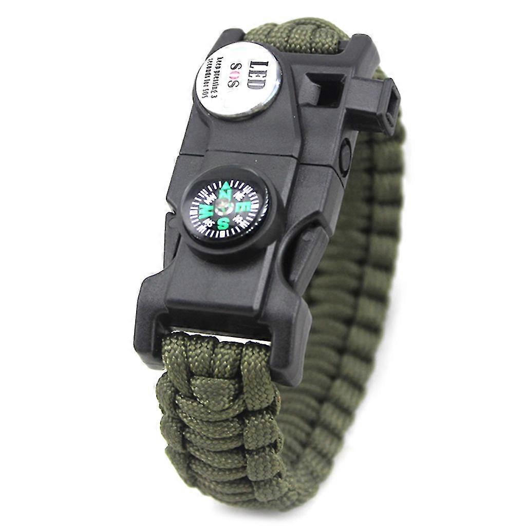 Multifunctional Bracelet Compass Led Light Bracelets Outdoor Camping Tool