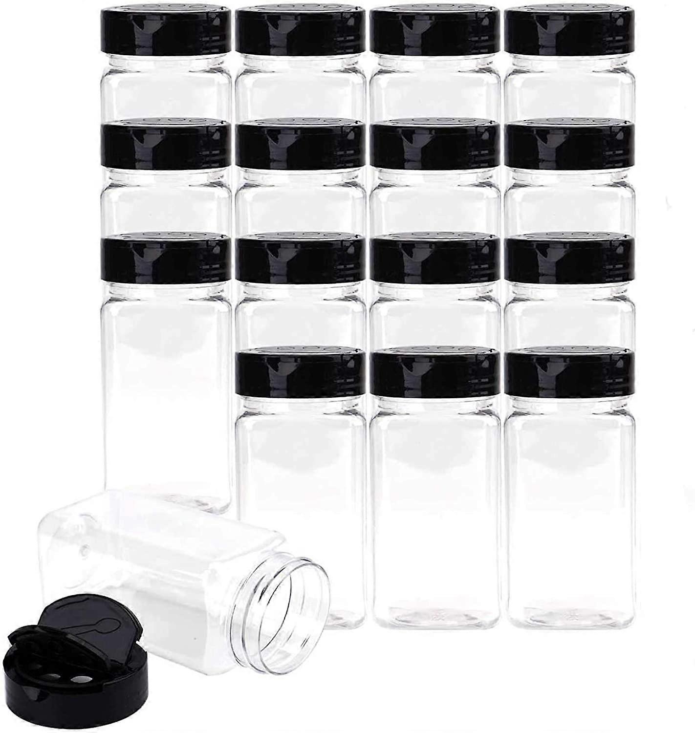 Spice Storage 16 Oz Plastic Spice Bottles Bekith 16 Pack Plastic