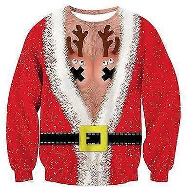 2023 tecknad jul 3d-utskrift par hoodie mode pullover topp