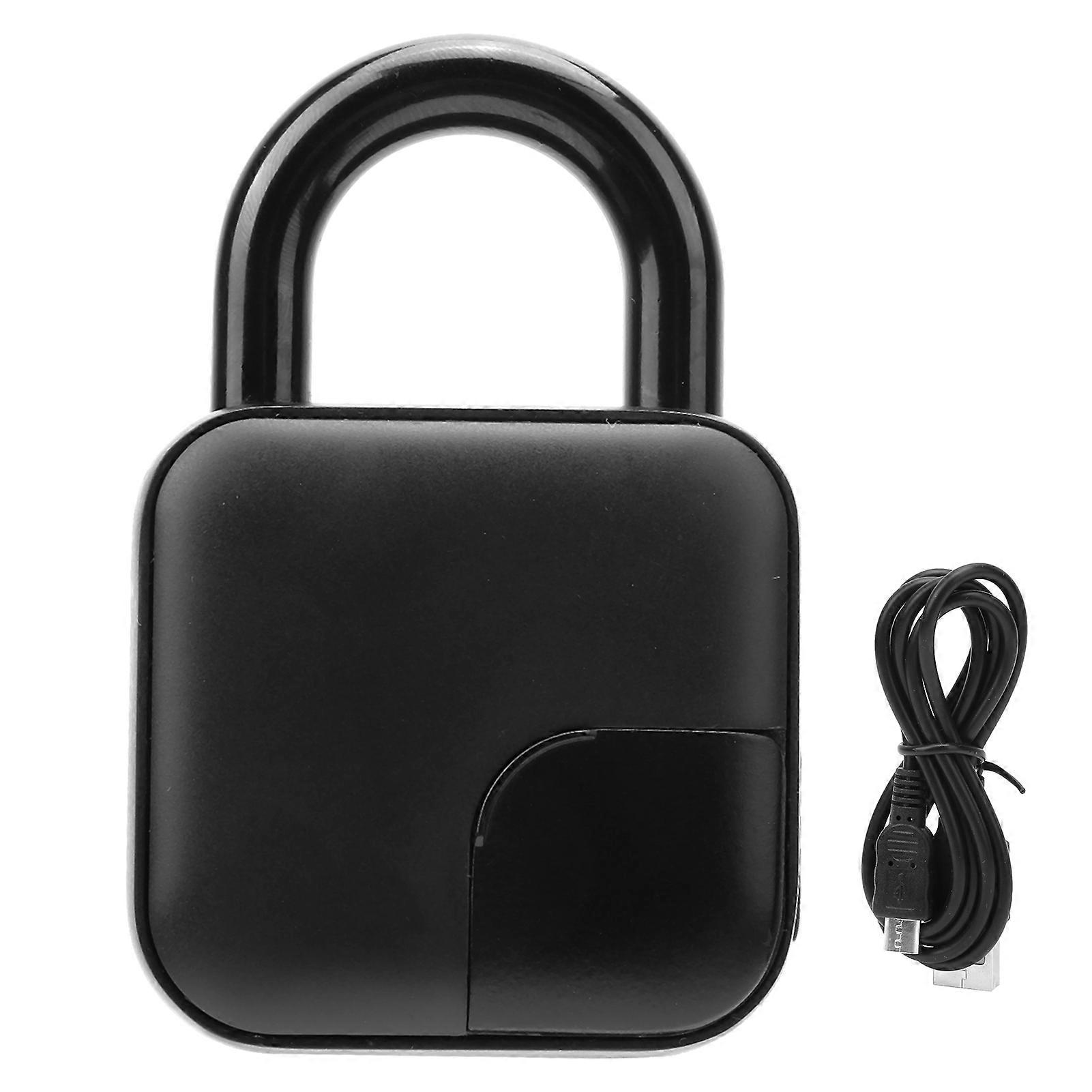 Keyless Smart Fingerprint Padlock AntiTheft Lock for Cabinet Dormitory Home IP65 Waterproof