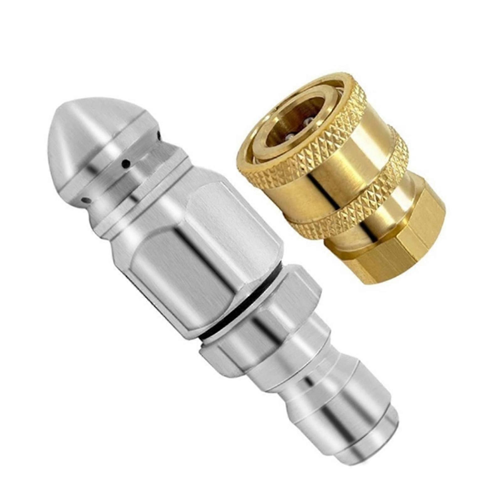 Sewer Pipe Unclogging High Pressure Nozzle Quickly Connecting Cleaning Nozzle for Garden Hose