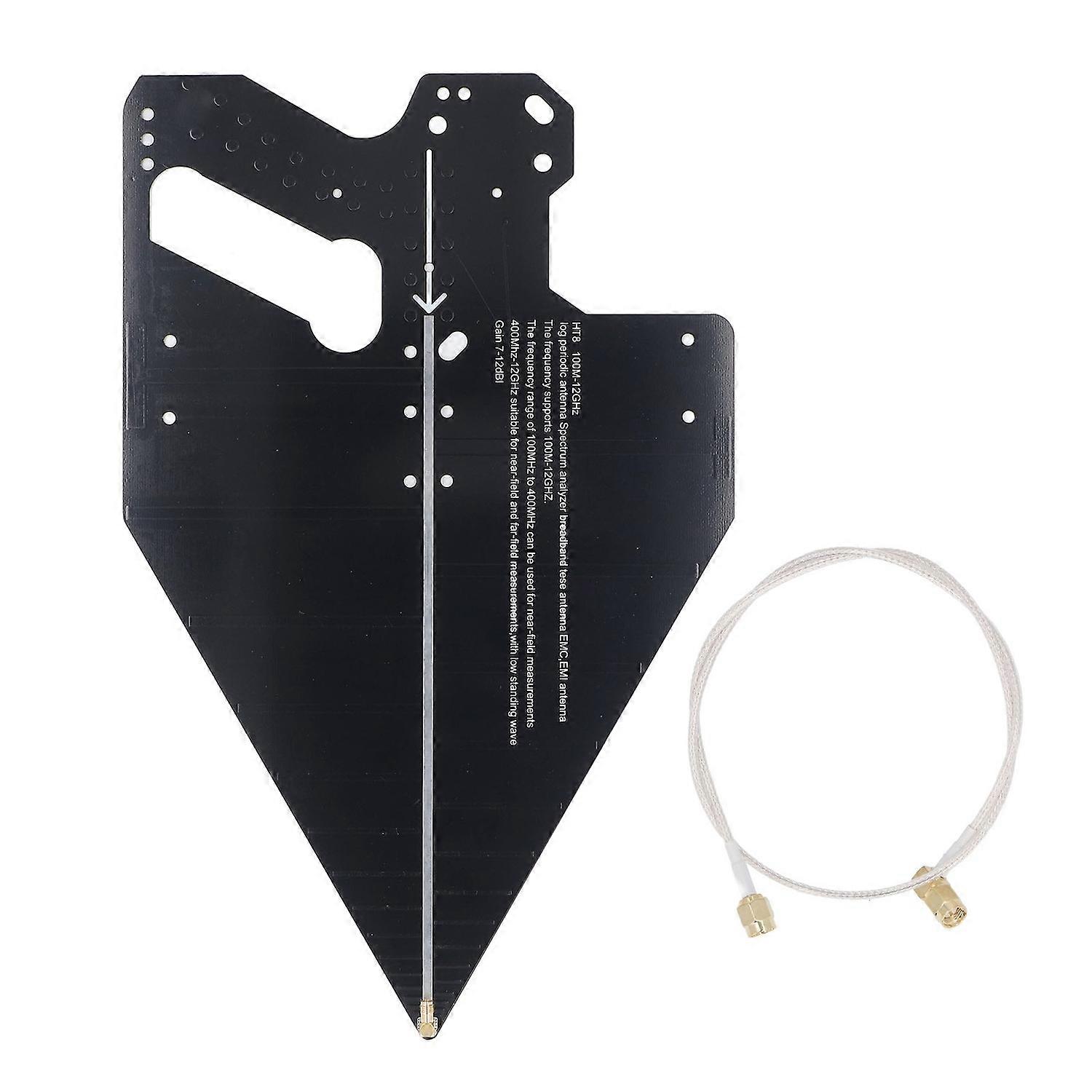 Log Periodic Antenna High Accuracy Wireless 0.1‑12GHz Passive Direction Finding Antenna 