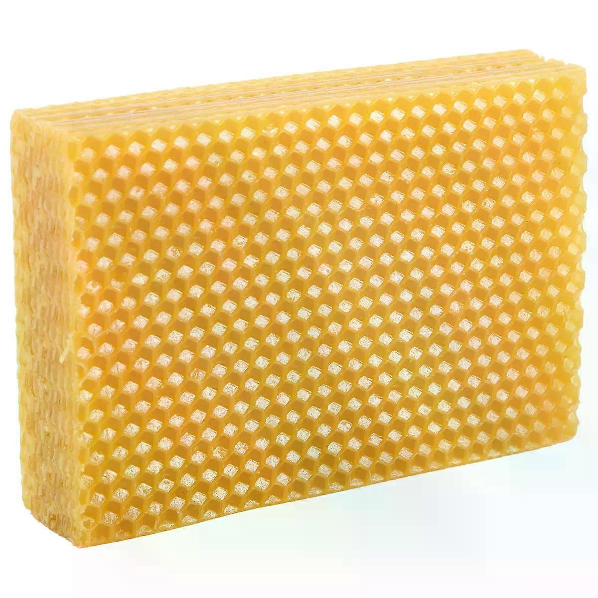30Pcs Honeycomb Foundation Bee Wax Foundation Sheets Paper Candlemaking Beeswax Flakes Beekeeping Tool
