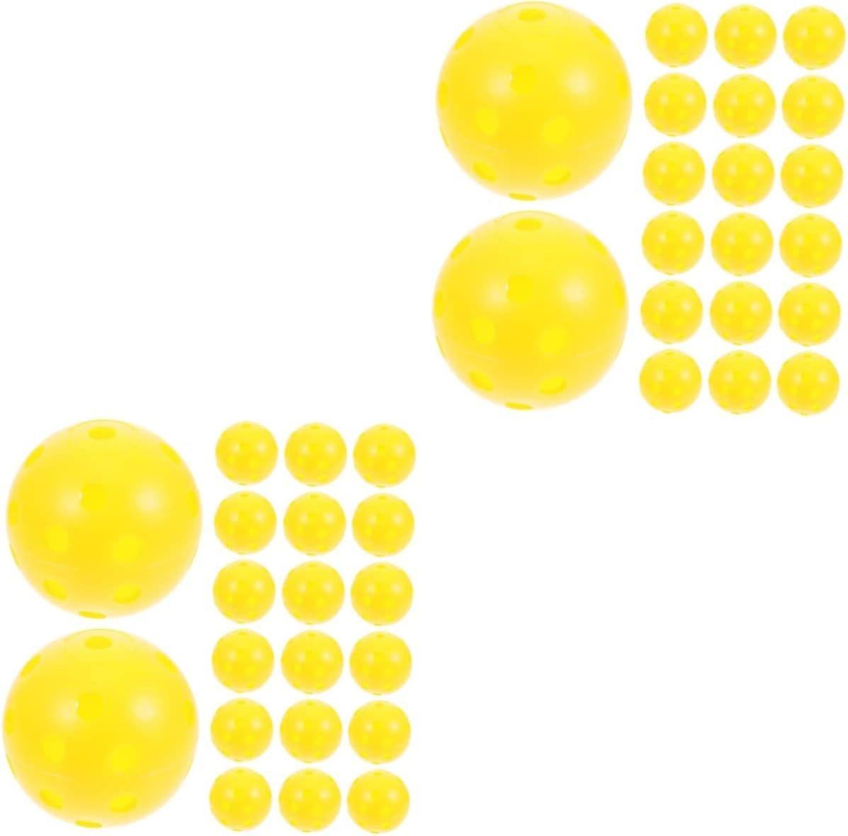 100 Pcs Golf Practice Ball Hole Ball Multicolor Hdpe