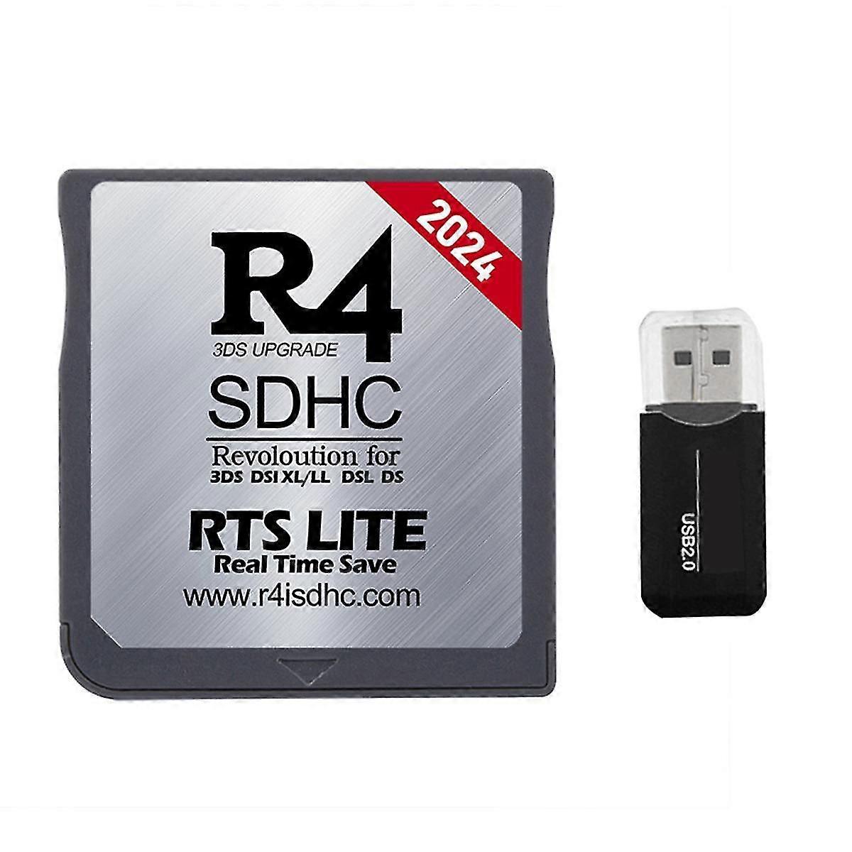 2024 R4 Card R4 Sdhc Adapter Flash Card For Dsl Xl/ll Secure Digital Memory Card Game Card Burning Card E