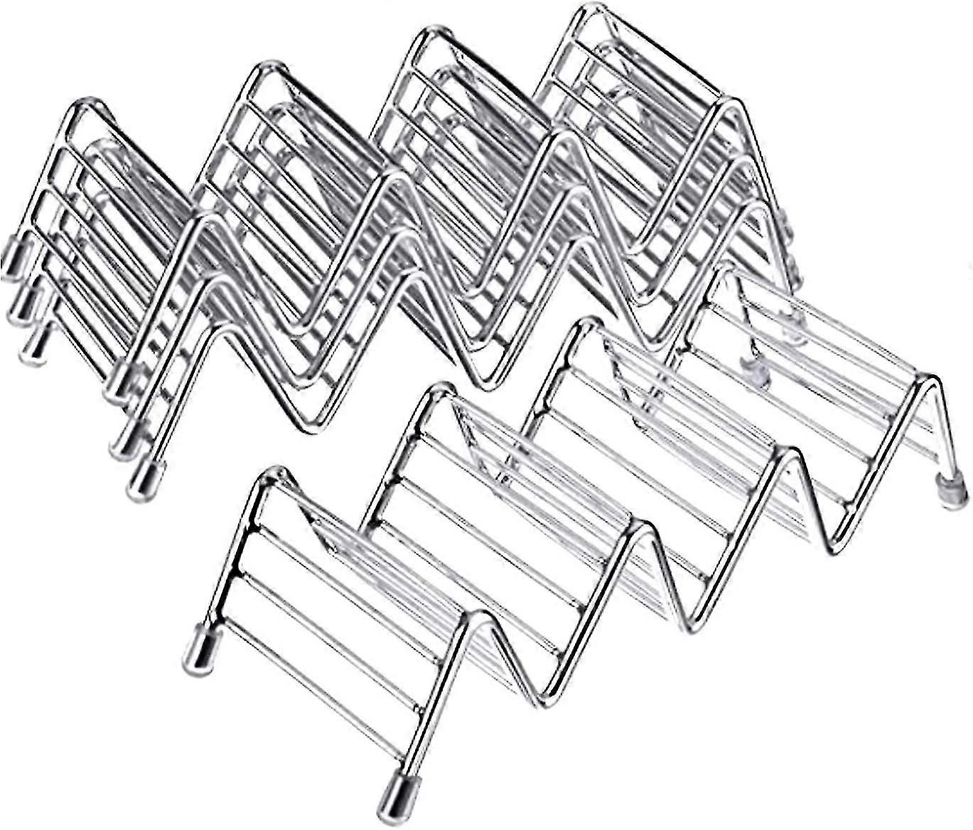 Taco Holder 4 Pa Stainless Steel Taco Stand Taco Ra Sp For Up To 12 Hard Or Soft Shell Tacos,6719