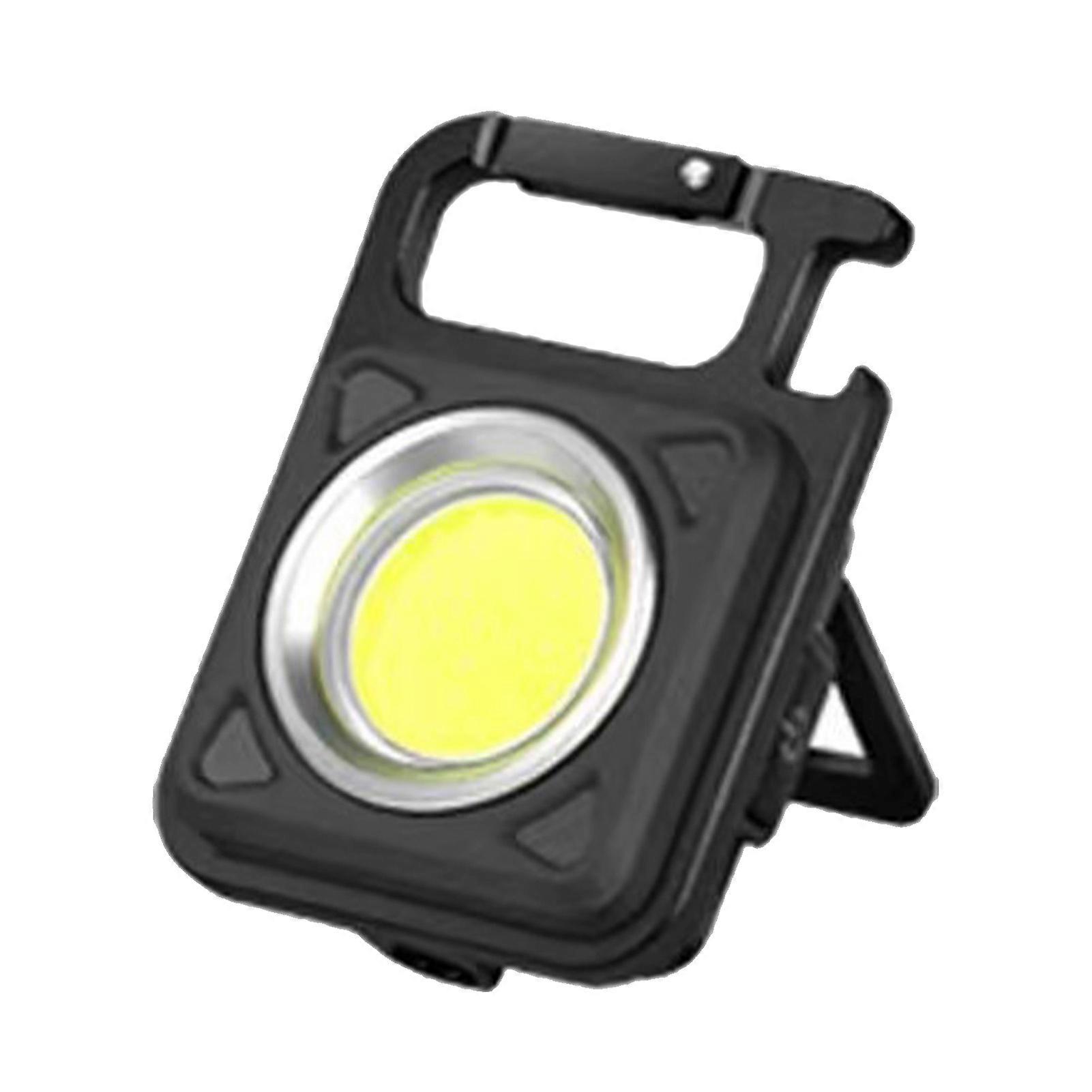 COB Keychain Work Light Keychain Flashlights Type C Outdoor Camping Portable Mini Keychain Light Black