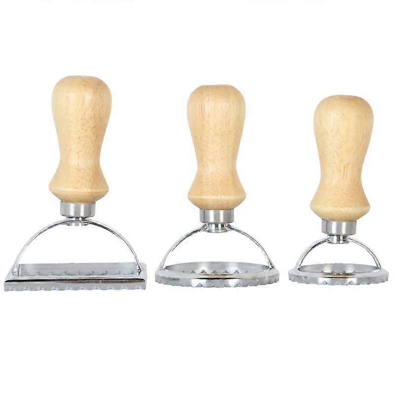 Durable Stainless Steel Round Biscuit Mold Cookie Cutter Lace-up Embossed Baking Tool Dessert Pastry Dumpling Wrapper