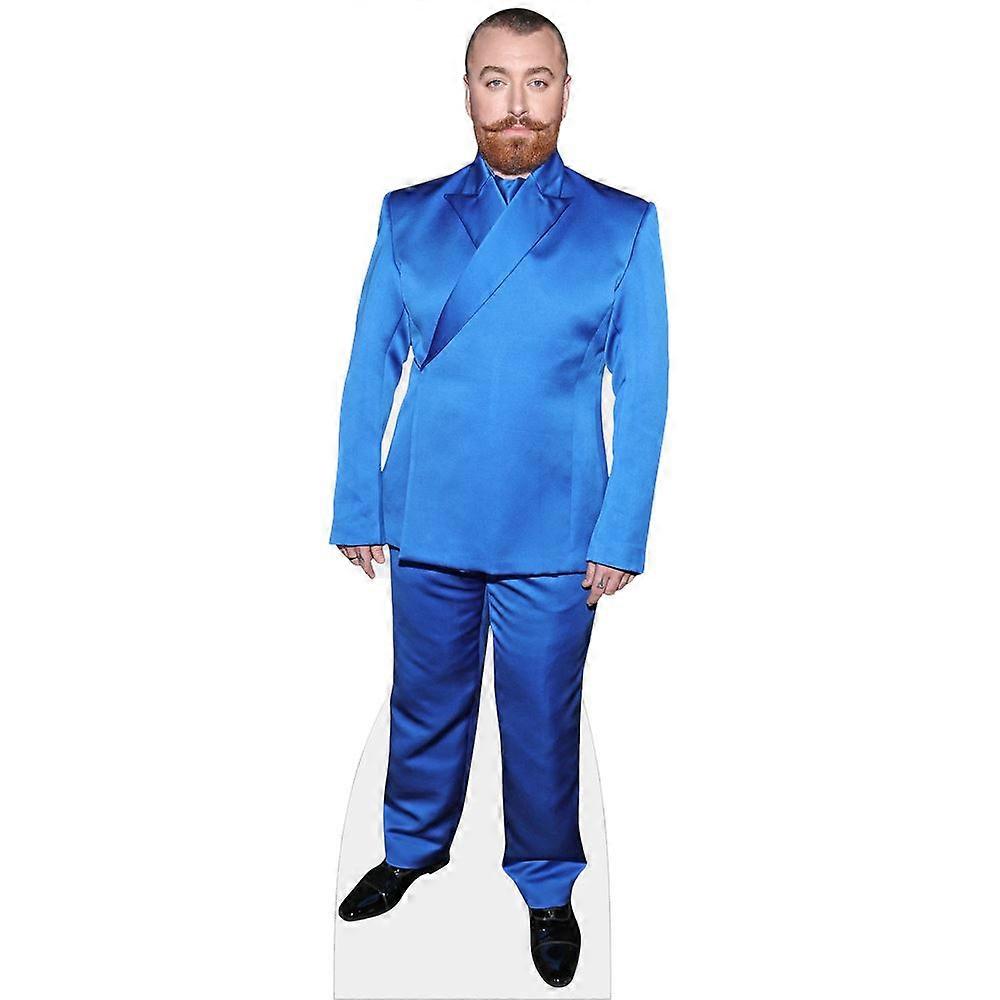 Sam Smith (Blue Suit) Cardboard Cutout (lifesize OR mini size). Standee. Stand Up.