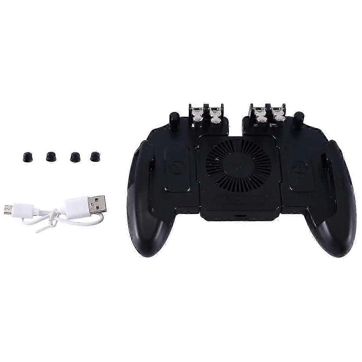 M11 6-Finger-Bedien-Gamepad Pubg Mobile Joystick-Controller Turnover Button Gamepad mit Kühlung