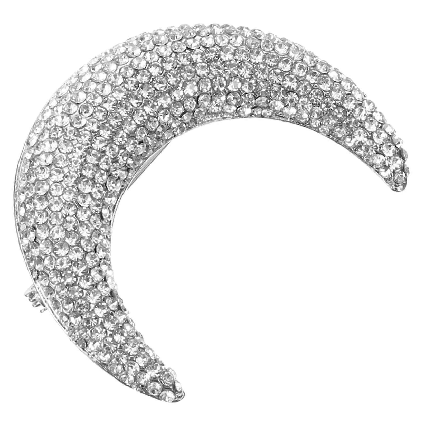 Trendy Backpack Lapel Pin with Rhinestone Design
