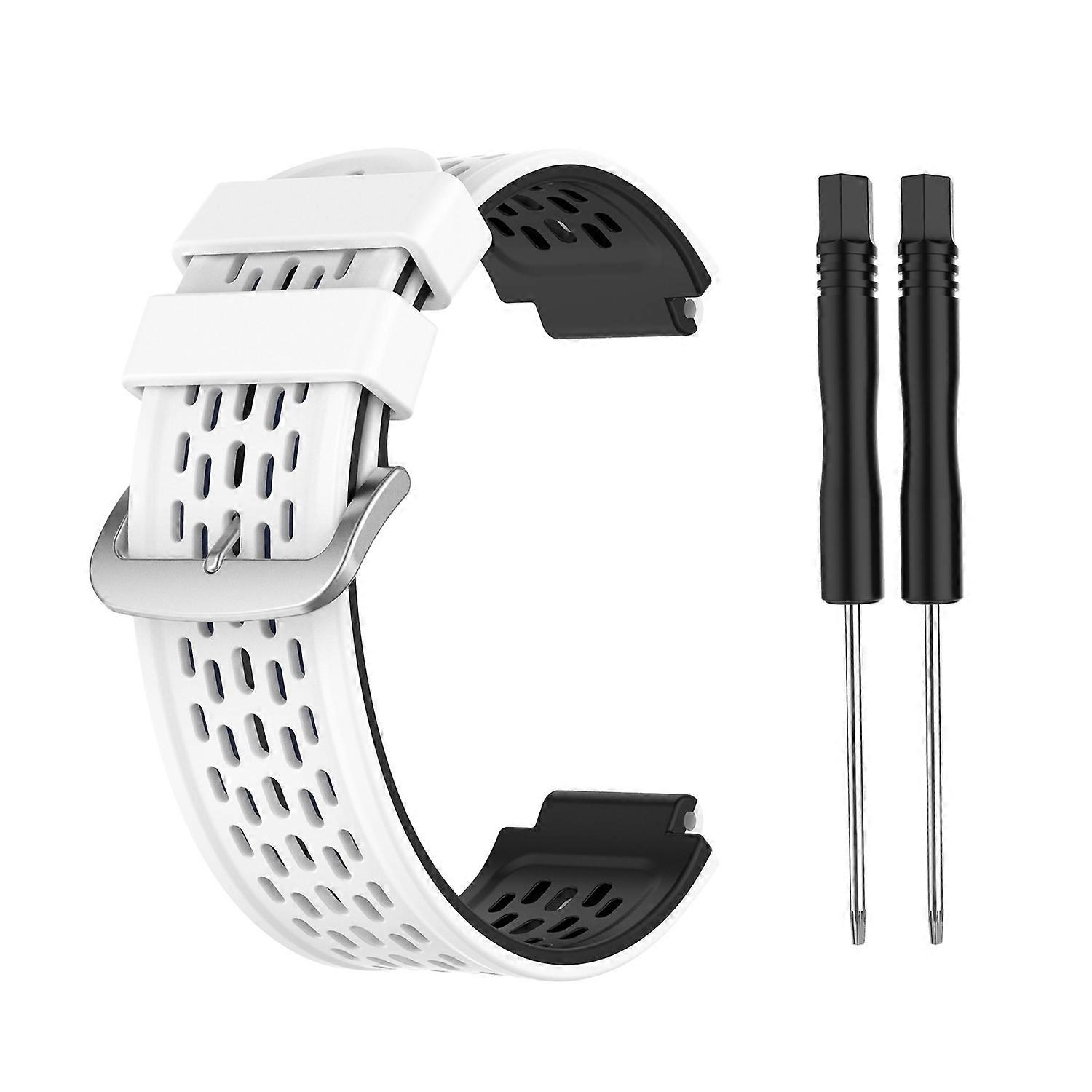 For Garmin Approach S2 / S4 Two-color Silicone Watch Band(Black Yellow)