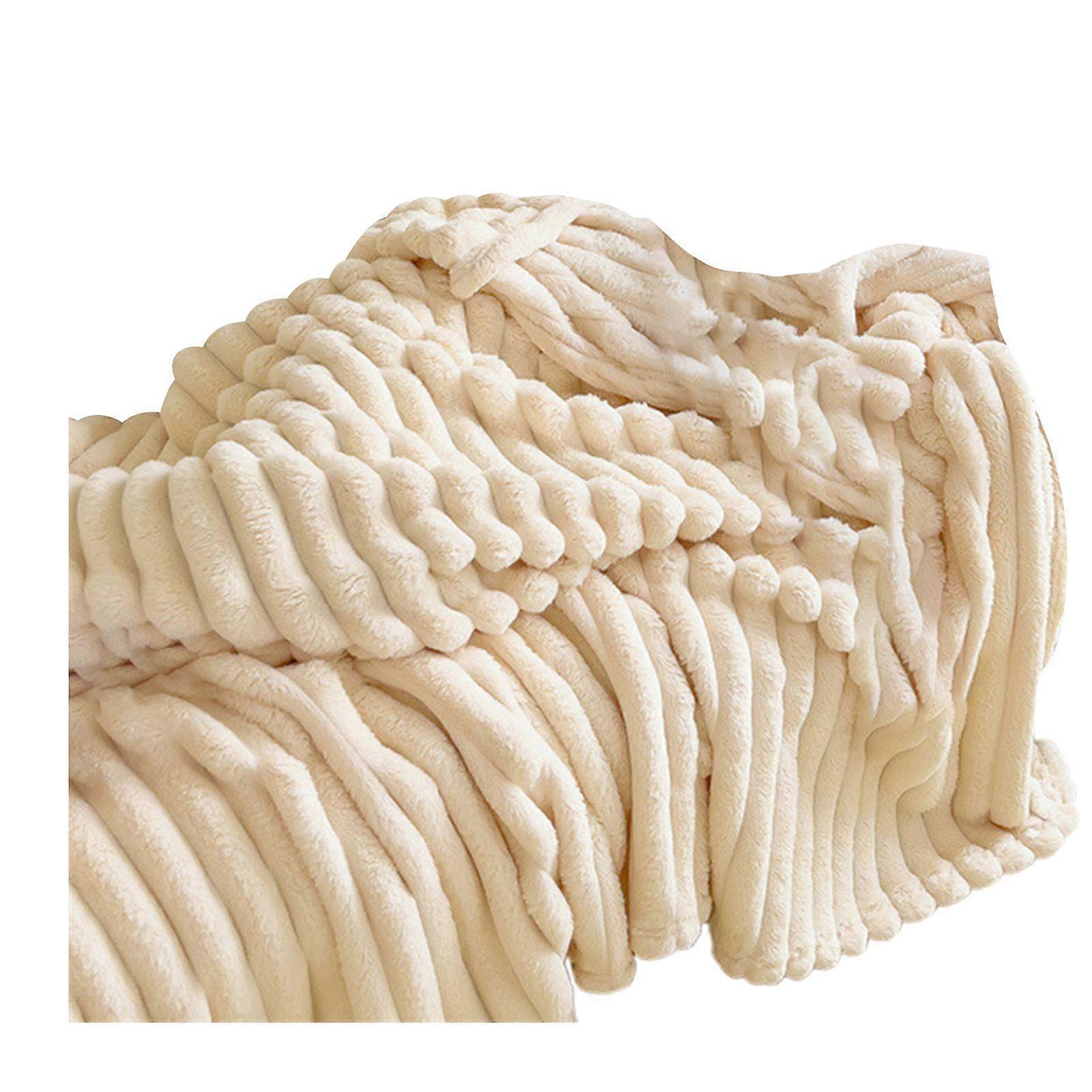 Winter Blanket Ultra-Soft Double-Sided Plush Comfort Pure Color Maximum Comfort Microfiber Super Warm Sofa Bed Office Nap Winter Blanket