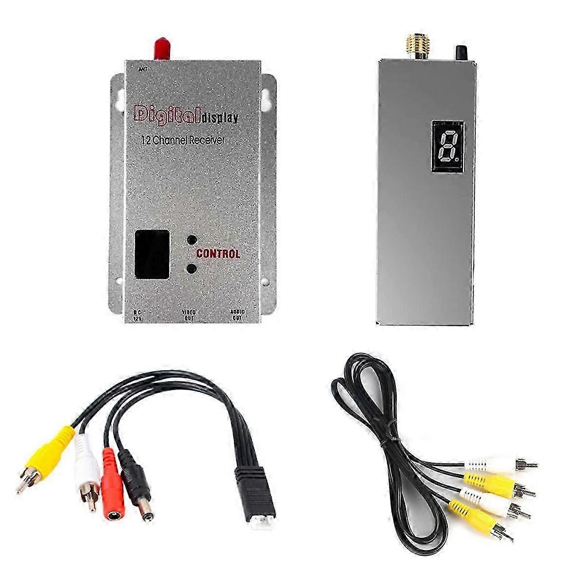 FPV 1.2G 1.3G 1.6W VTX Transmitter+12CH Receiver VRX Kit 8CH 0.1mW/25mW/800mW/1600mW VTX compatible 