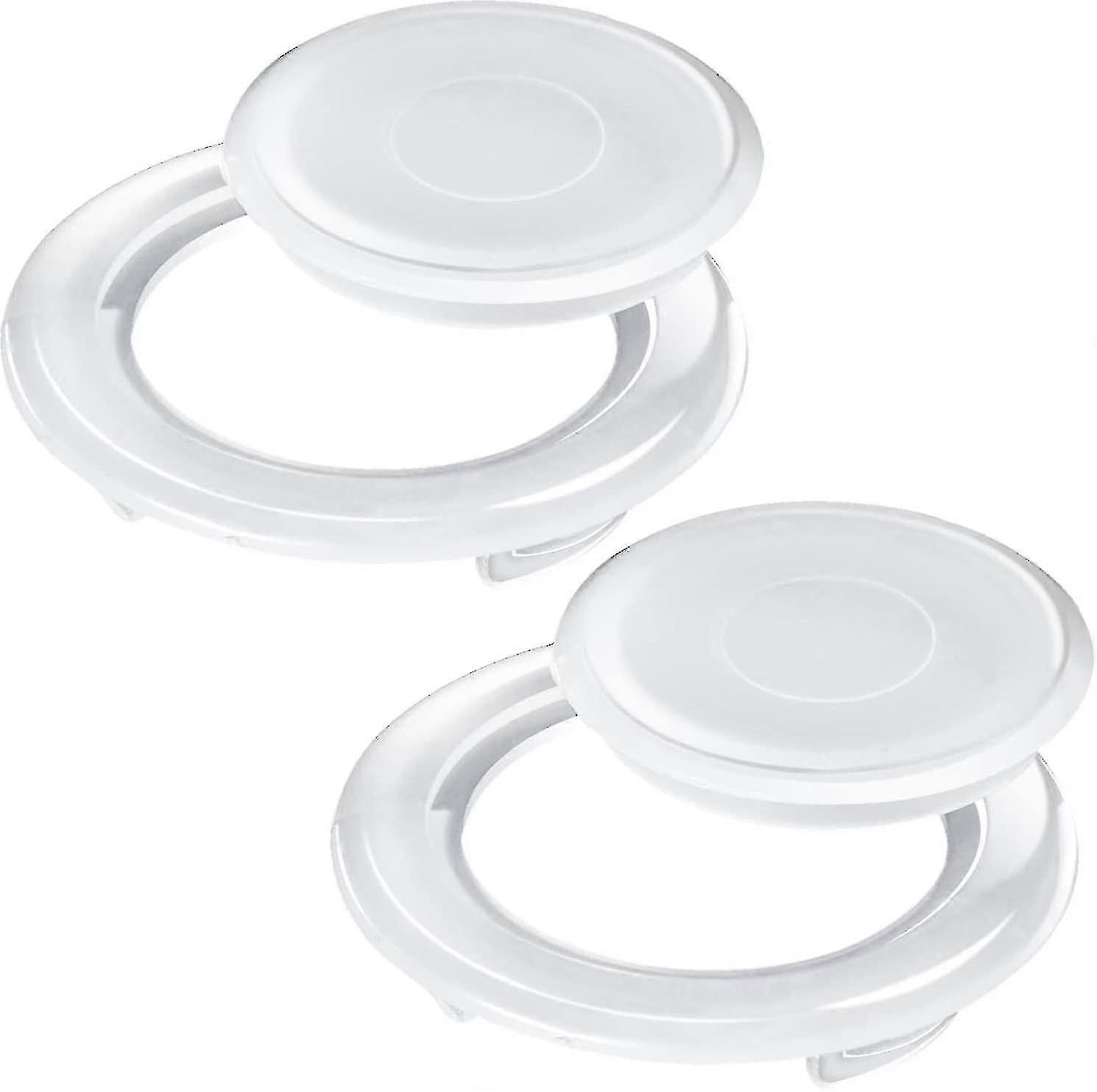 High-quality 2 Pack 2 Inch Umbrella Rings And Standard Size Cap White Translucent (2 Set)