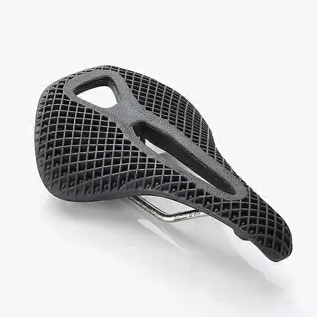 RPANTAHI SMCES Bike Cushion 3D Printed Carbon-Reinforced Nylon 155mm Width MTB Road Trail Bicycle Stealth Black Saddle
