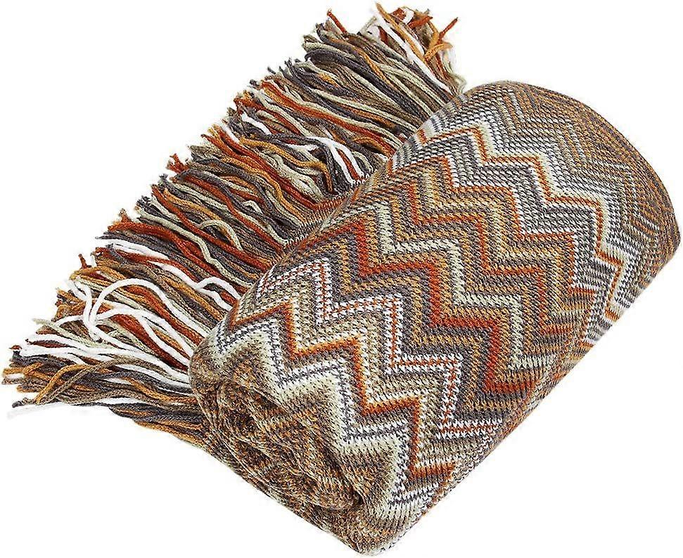 Style Sofa Throws Warm Thick Armchair Cover Soft Blanket, 130 cm x 160 cm (Beige)