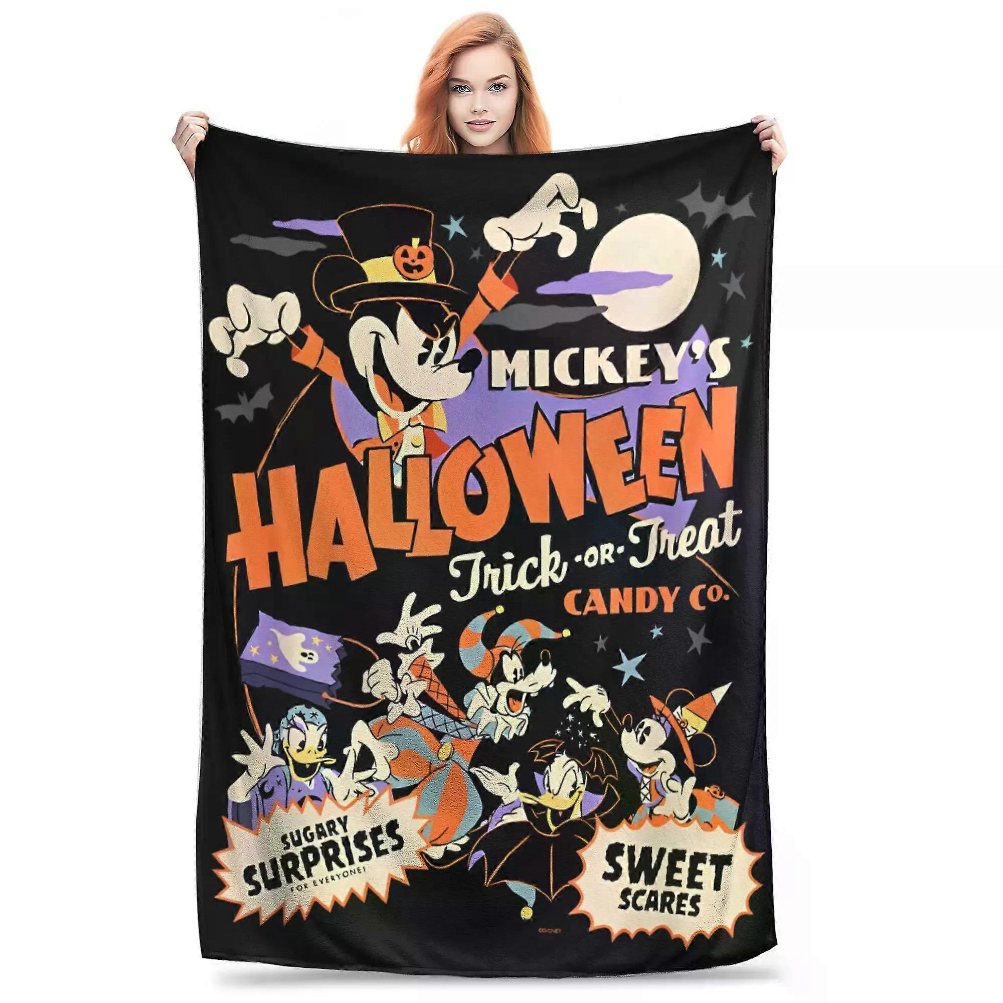 Mickey Mouse Cartoon Throw Blanket for Couch  Soft Fuzzy Plush Blanket 50x60 Inch Multi-size Bedspread for All Seasons