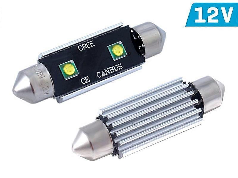 VISION Soffitte SV8.5 Glühbirne 41 mm 12V 2x 3535 SMD LED, CANBUS, weiß, 2 Stk.