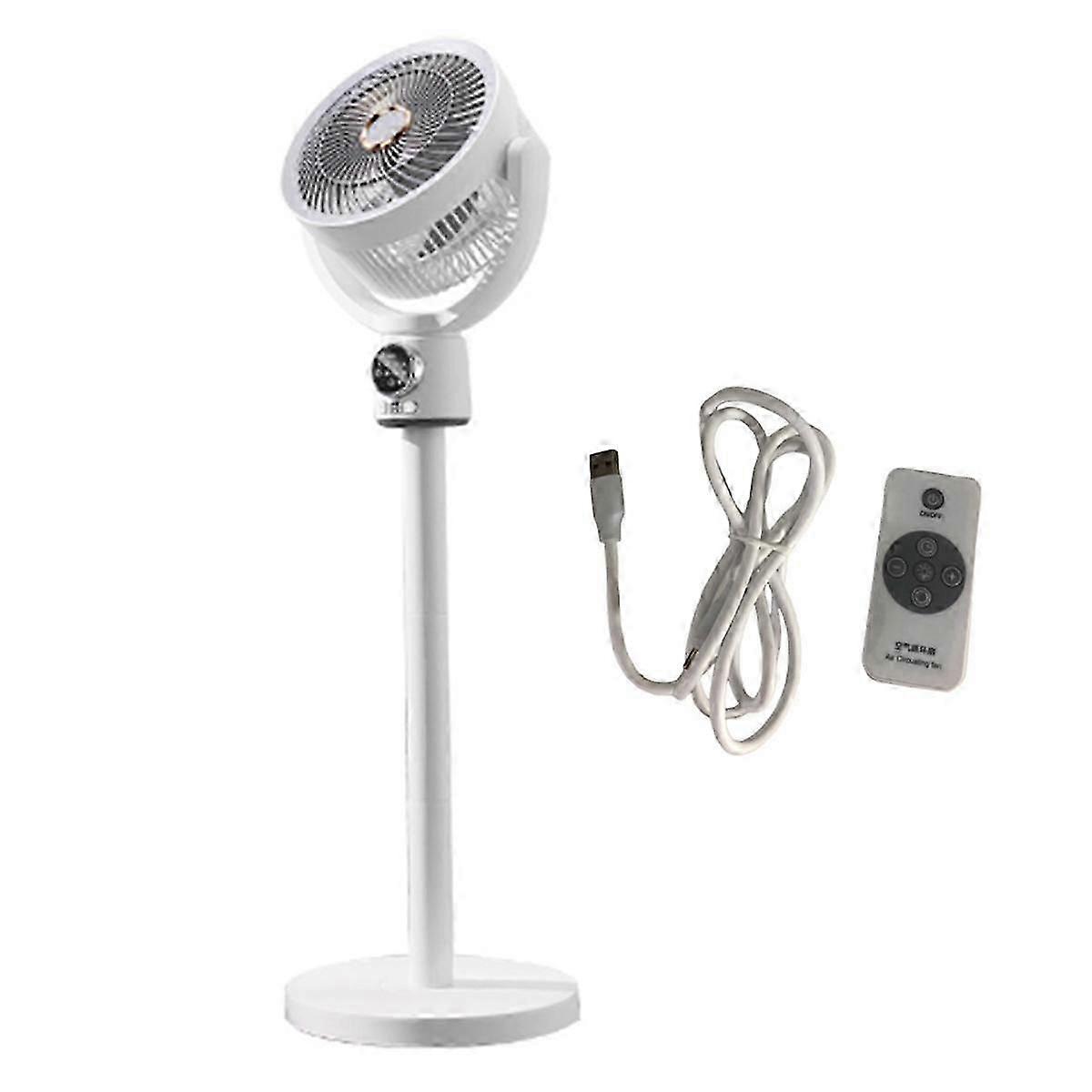 18650MAh Ventilatore portatile pieghevole USB telecomando Raffreddatore d'aria Ventilatore da pavimento ricaricabile silenzioso, A JN