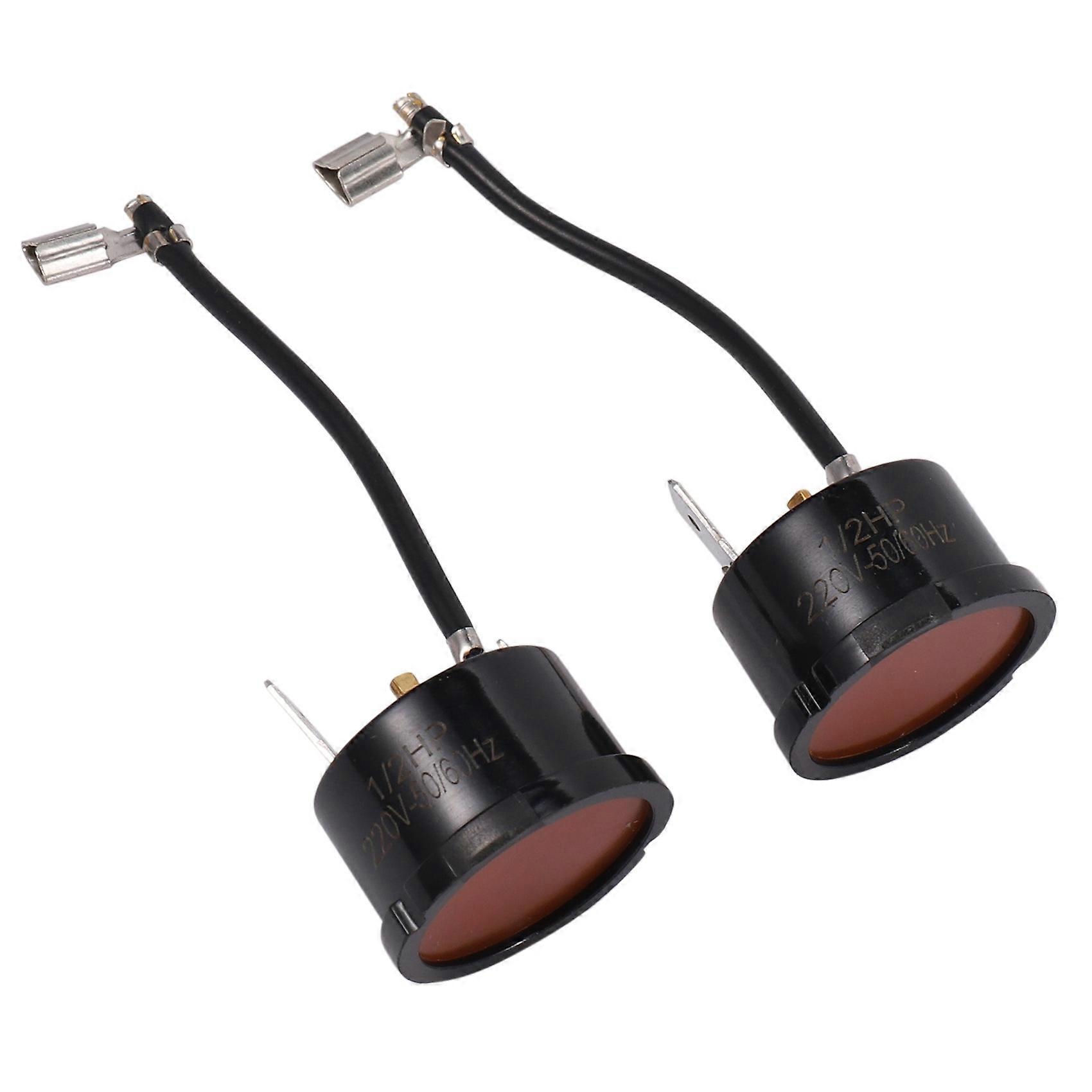 2Pcs 1/2HP 375W Refrigerator Thermal Overload Protector Compressor