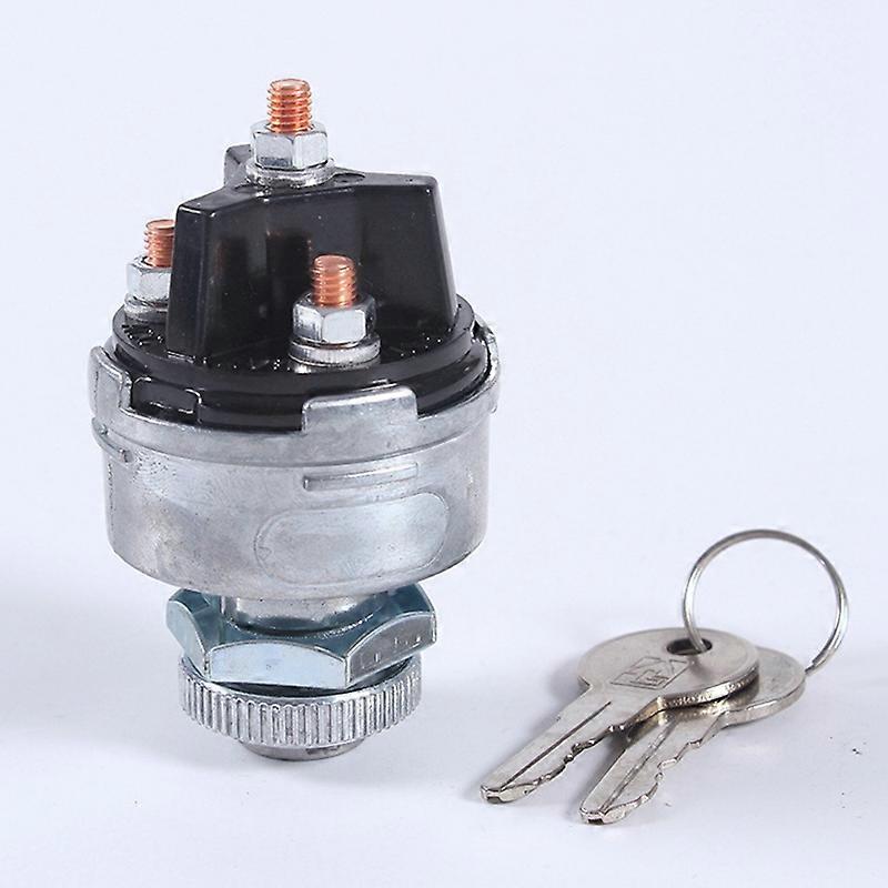 Universal Ignition Key Starter ON /OFF Switch with 2 Keys 3 Position ...